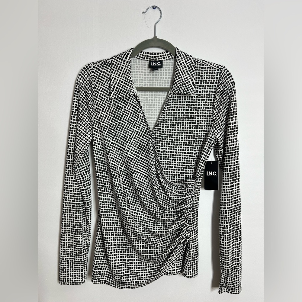 NWT!! I.N.C. International Concepts Women's Side Ruched Top, Created for Macy's